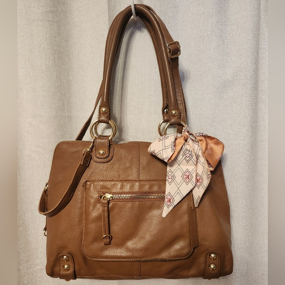 Linea Pelle Handbags - Linea Pelle Dylan Crossbody Tote "Coffee Bean" -Italian Leather-NWOT-$455 RETAIL